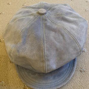 NWT Women's Liz Claiborne Baby Blue Suede Hat
